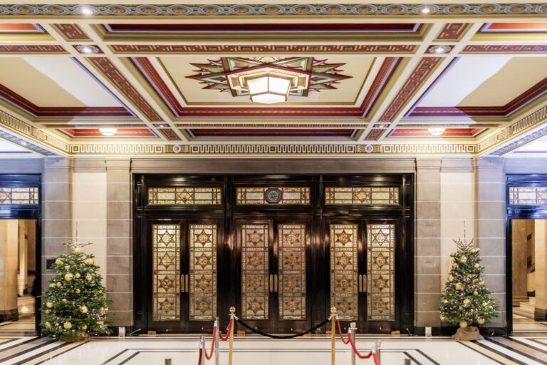Christmas Tower Doors