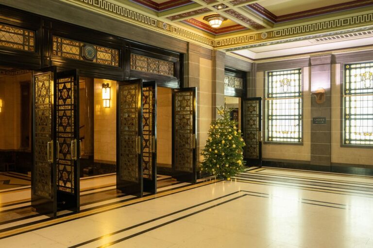 Christmas Tower Doors and Foyer
